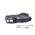 ABS USB Rechargeable Sensor COB Led Headlamp